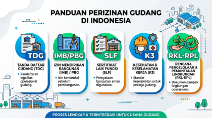Perizinan Gudang di Indonesia: TDG, IMB, SLF, K3, dan RKL-RPL