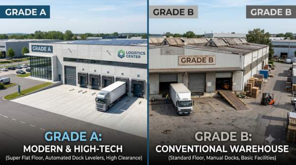 Grade A vs Grade B Warehouse: Panduan Memilih Gudang yang Tepat untuk Bisnis Anda